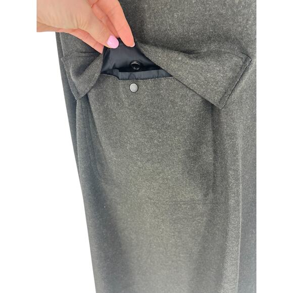 Lamberto Losani Hooded Poncho 100% Cashmere in Green - Picture 6 of 16